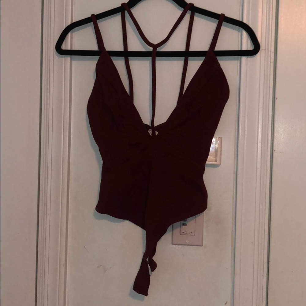 Tobi Maroon Bodysuit